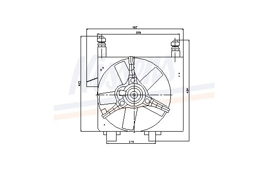 Fan, radiator 85056 Nissens, Image 6
