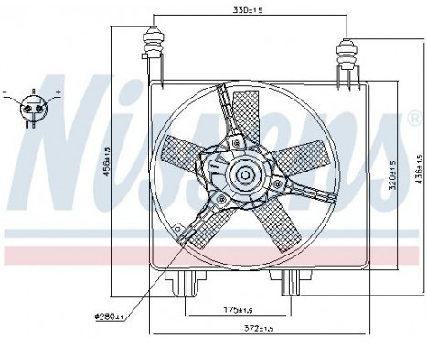 Fan, radiator 85056 Nissens, Image 7