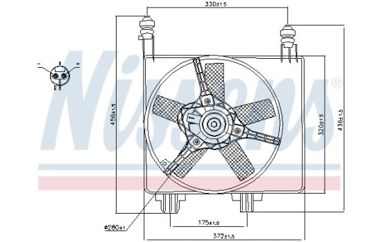 Fan, radiator 85056 Nissens, Image 7