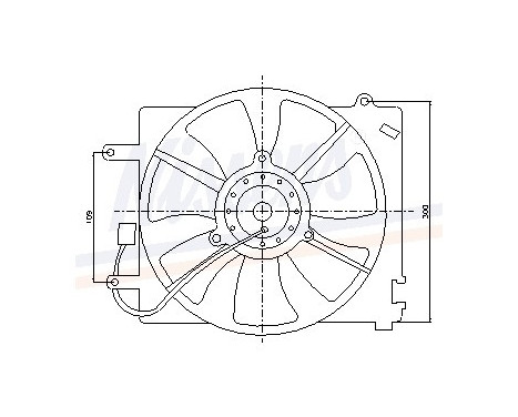 Fan, radiator 85060 Nissens