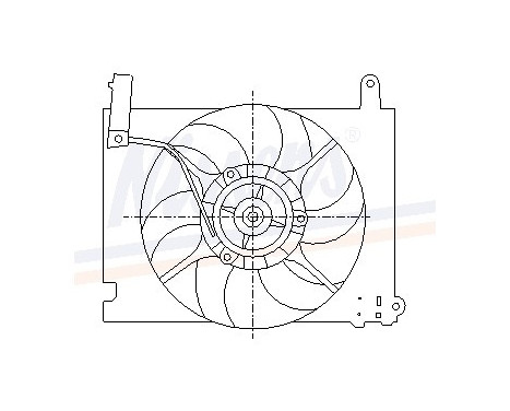 Fan, radiator 85063 Nissens, Image 7