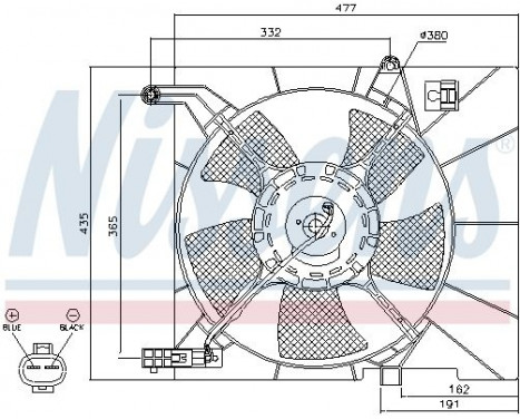 Fan, radiator 85063 Nissens, Image 6