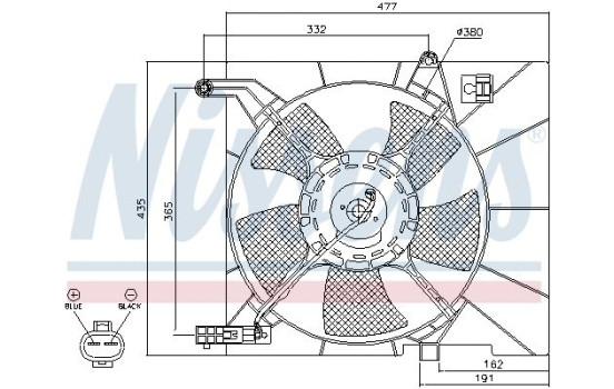 Fan, radiator 85063 Nissens, Image 6