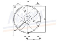 Fan, radiator 85069 Nissens