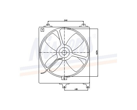 Fan, radiator 85069 Nissens