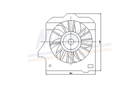 Fan, radiator 85090 Nissens, Image 6