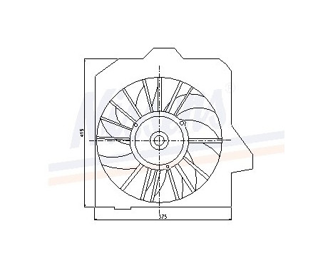 Fan, radiator 85091 Nissens, Image 6