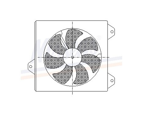 Fan, radiator 85099 Nissens