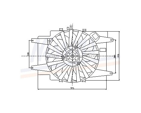Fan, radiator 85103 Nissens, Image 6