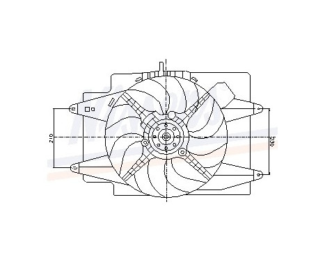 Fan, radiator 85105 Nissens, Image 6