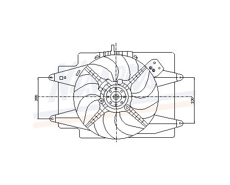 Fan, radiator 85107 Nissens