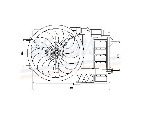 Fan, radiator 85124 Nissens, Image 8