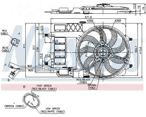 Fan, radiator 85124 Nissens, Image 9