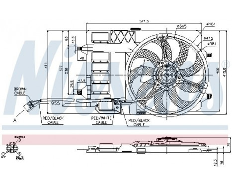 Fan, radiator 85125 Nissens, Image 10