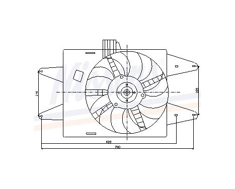 Fan, radiator 85126 Nissens, Image 6
