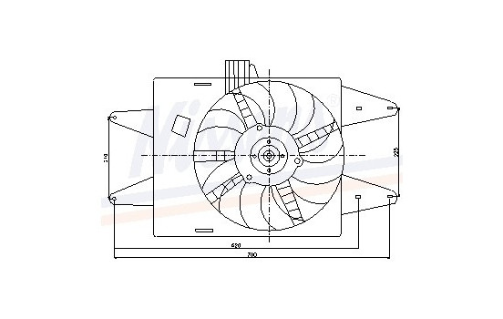 Fan, radiator 85126 Nissens, Image 6