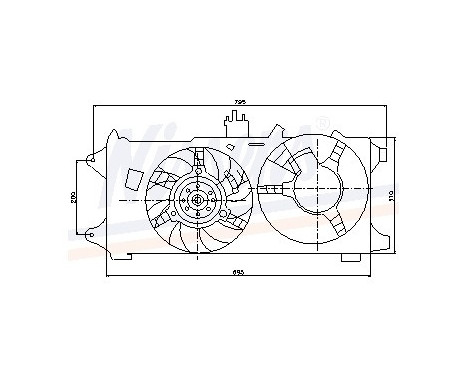 Fan, radiator 85131 Nissens, Image 7