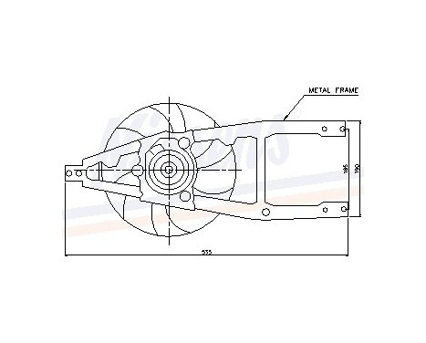 Fan, radiator 85134 Nissens, Image 6