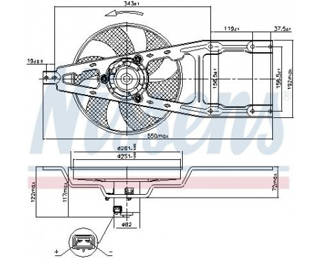 Fan, radiator 85134 Nissens, Image 7