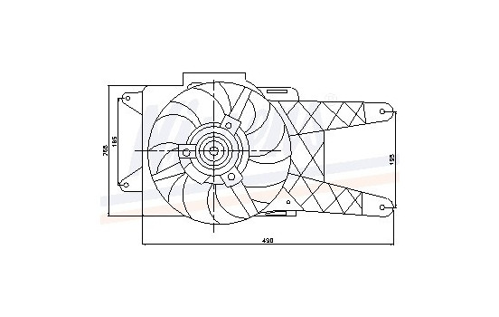 Fan, radiator 85138 Nissens, Image 6
