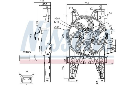 Fan, radiator 85140 Nissens, Image 7
