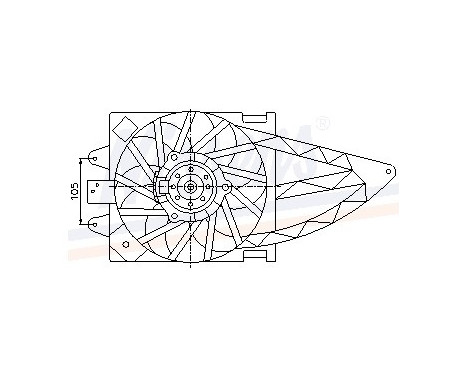 Fan, radiator 85150 Nissens, Image 6