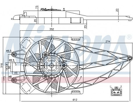Fan, radiator 85150 Nissens, Image 7