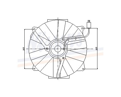 Fan, radiator 85151 Nissens, Image 6