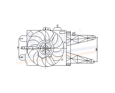 Fan, radiator 85158 Nissens, Image 6