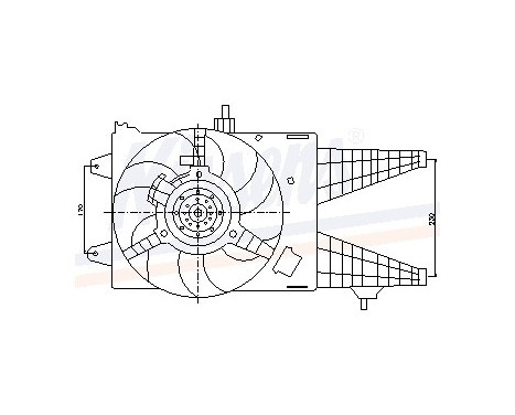 Fan, radiator 85160 Nissens