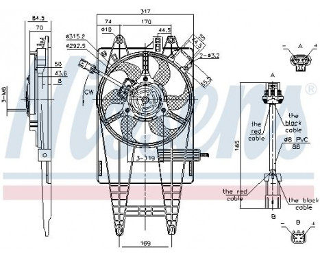 Fan, radiator 85162 Nissens, Image 7