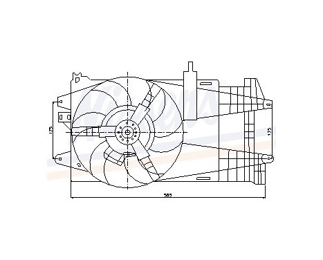 Fan, radiator 85163 Nissens, Image 6