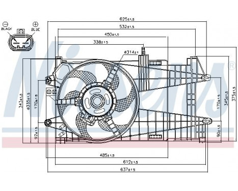 Fan, radiator 85163 Nissens, Image 7