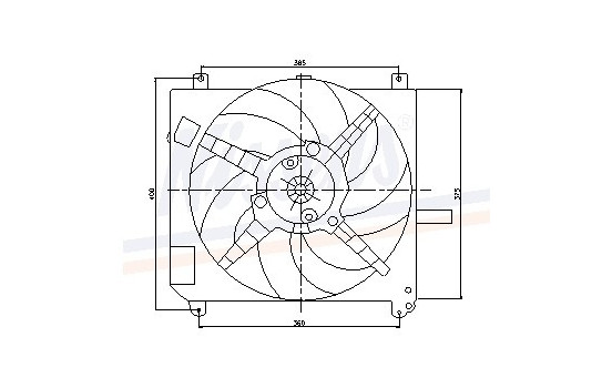 Fan, radiator 85167 Nissens, Image 6