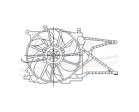 Fan, radiator 85175 Nissens