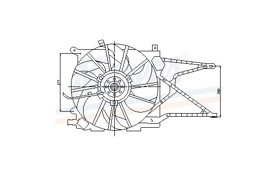 Fan, radiator 85188 Nissens, Image 6