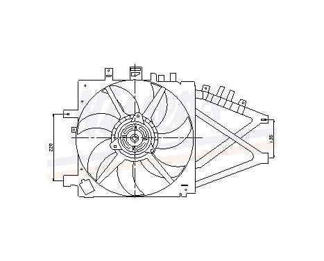 Fan, radiator 85190 Nissens, Image 6