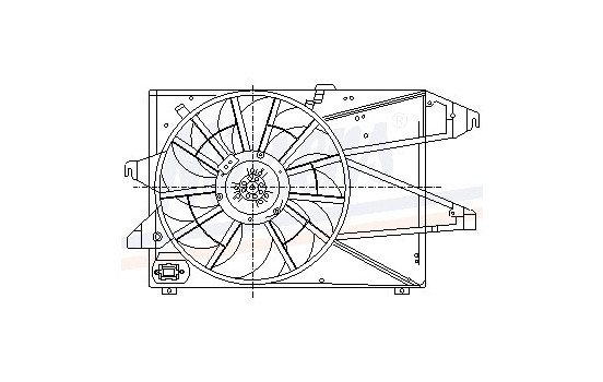 Fan, radiator 85191 Nissens, Image 6