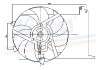 Fan, radiator 85193 Nissens