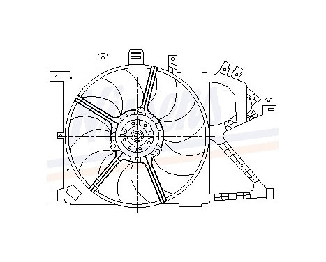 Fan, radiator 85195 Nissens, Image 6