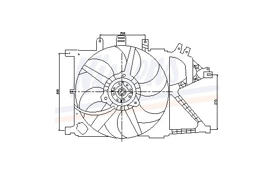 Fan, radiator 85196 Nissens, Image 6