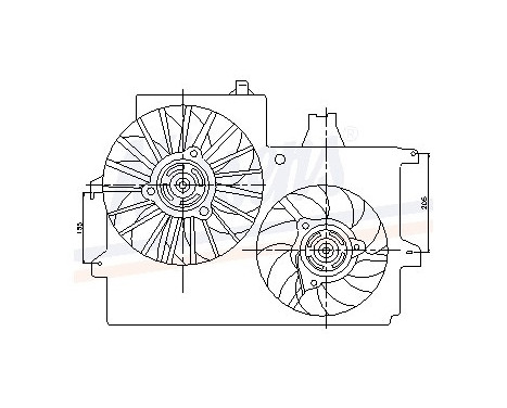 Fan, radiator 85200 Nissens