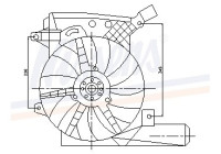 Fan, radiator 85203 Nissens