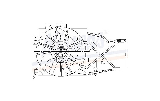 Fan, radiator 85208 Nissens, Image 6