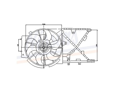 Fan, radiator 85210 Nissens, Image 6