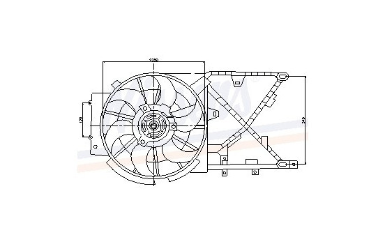 Fan, radiator 85210 Nissens, Image 6
