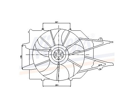 Fan, radiator 85213 Nissens, Image 6