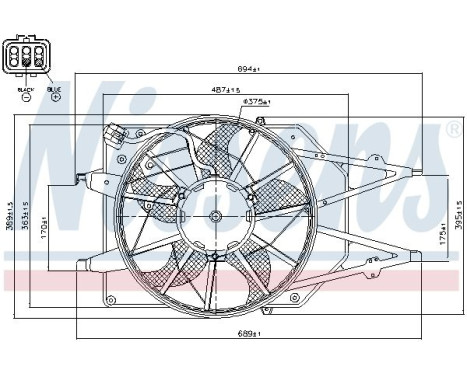 Fan, radiator 85213 Nissens, Image 7