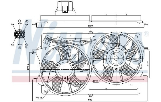 Fan, radiator 85215 Nissens, Image 8