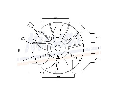 Fan, radiator 85217 Nissens, Image 6